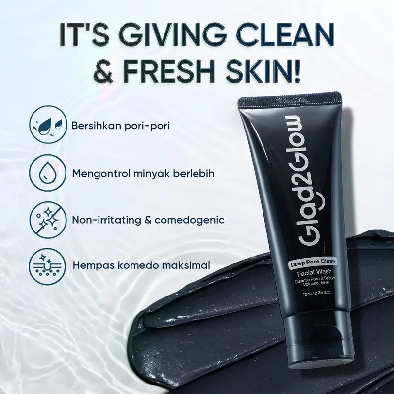 Glad2Glow Deep Pore Clean Facial Wash 4