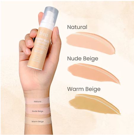 Utama Bakti Farmasi Bless Healthy Glow Foundation Nude Beige