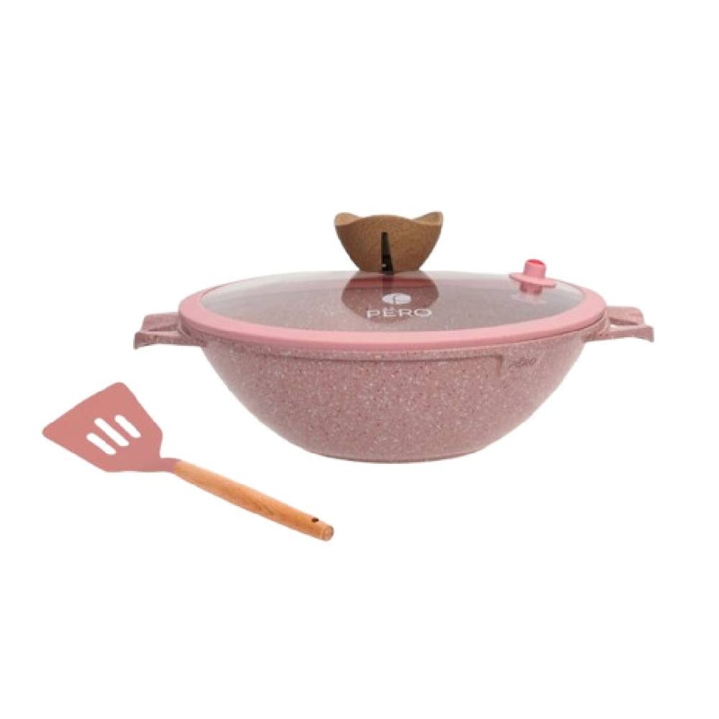 Pero Biogranite Siera Wok 24cm + Spatula 1