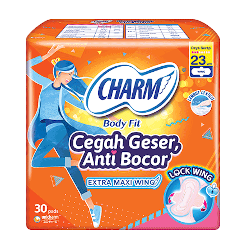 CHARM Body Fit Extra Maxi Wing 23 cm 1