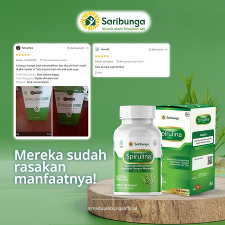 Saribunga Indonesia Sari Bunga Spirulina 