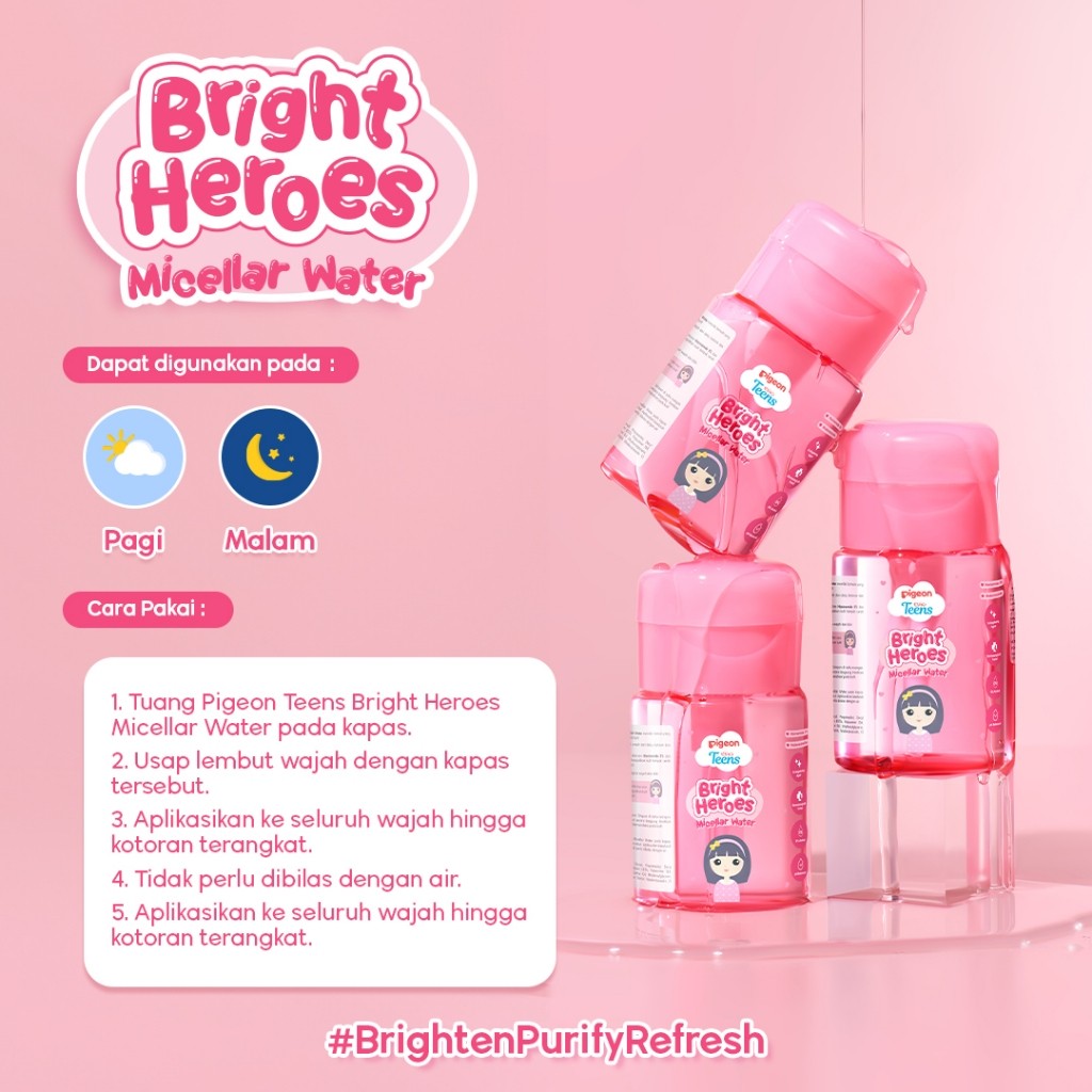 Pigeon Pigeon Teens Bright Heroes Micellar Water