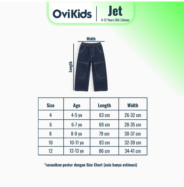 OVI Kids OVIKIDS Jet Baggy Jeans Anak Laki-Laki 4-12 Tahun