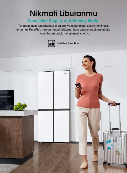 Hisense International Hisense Kulkas 4 Pintu 507L White RQ561N4IWU