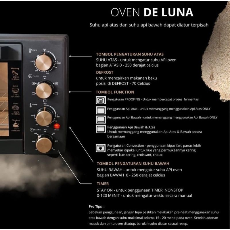 Signora Sarana Sukses Signora Oven De Luna 38 Liter