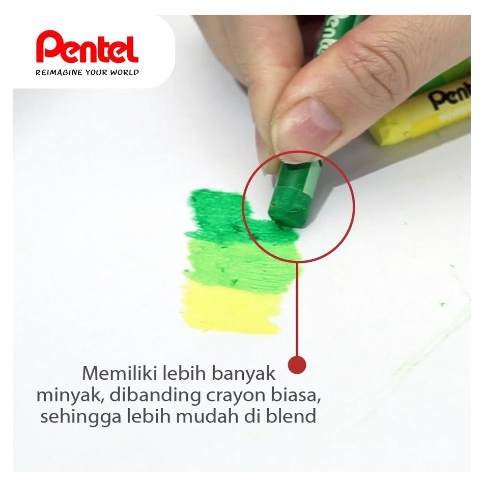 Pentel Arts Oil Pastels 3