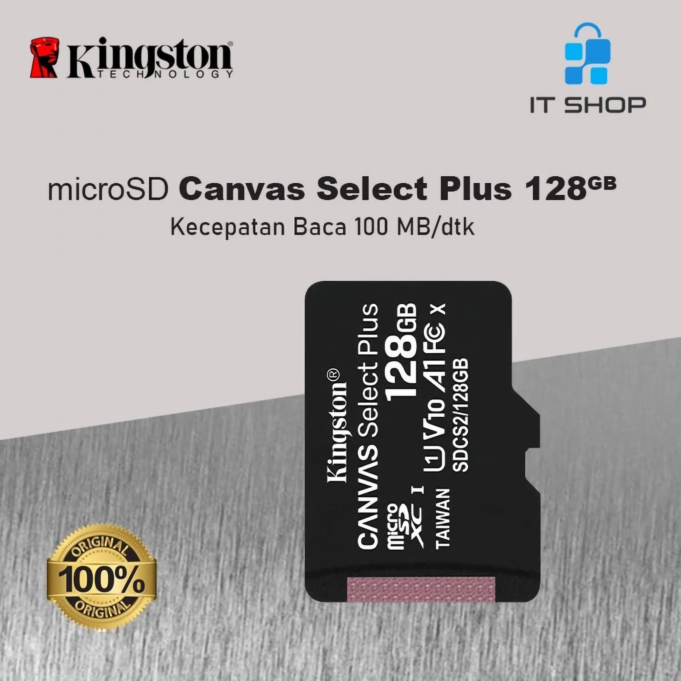 Kingston Technology Kingston microSD Canvas Select Plus 128 GB