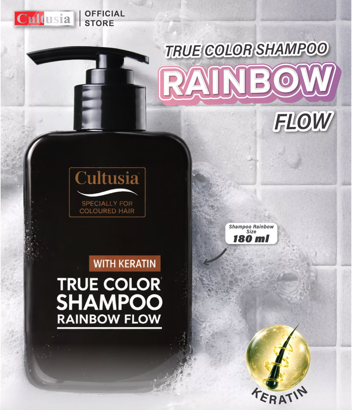 Anugerah Familindo Utama Cultusia True Color Shampo Rainbow Flow 