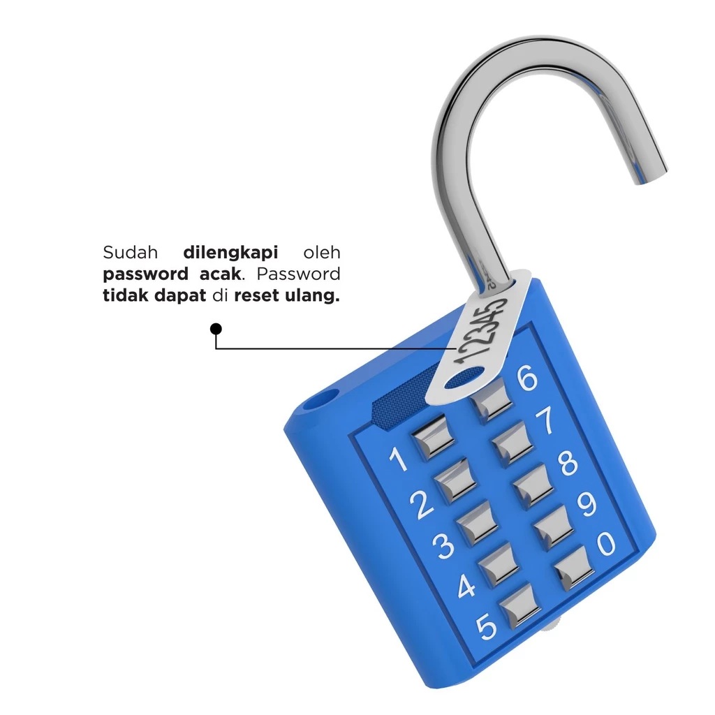  Wellup Kunci Gembok Kombinasi 40 mm L40