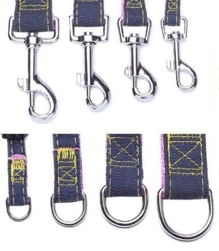 Dog Leash Adjustable Harness Neck Collar Set Canvass Model 2