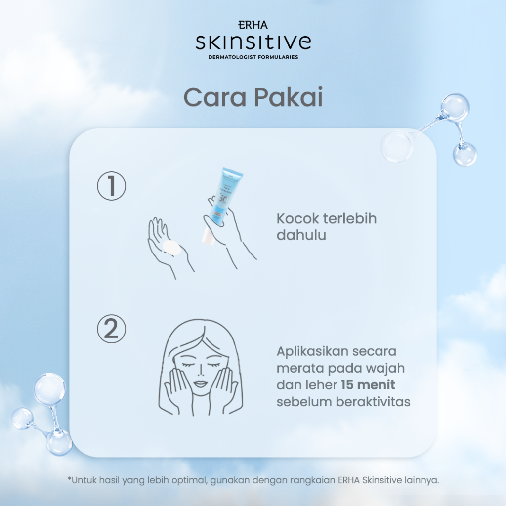 ERHA Clinic Indonesia Skinsitive Ultracalm Face Sunscreen SPF 50 PA++++