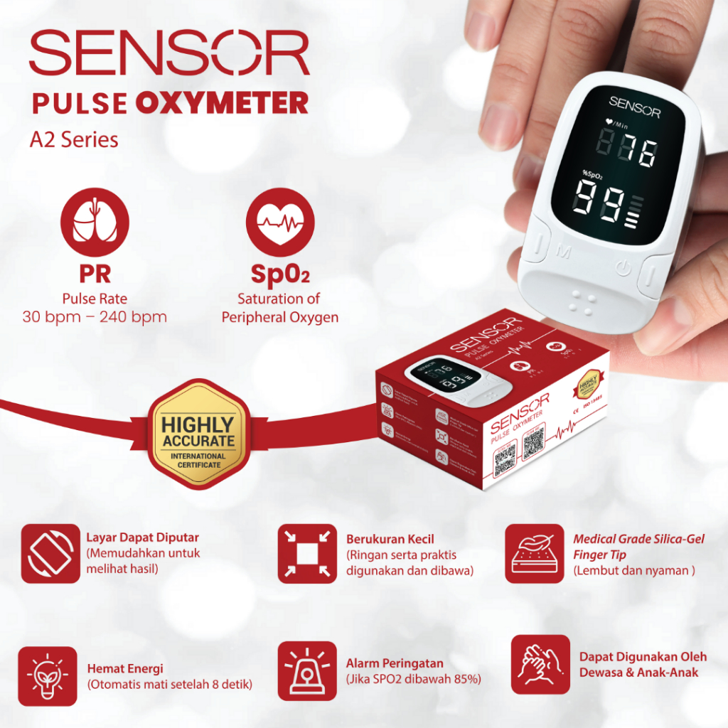 Laniros Dian Pharma Sensor Pulse Oxymeter  A2