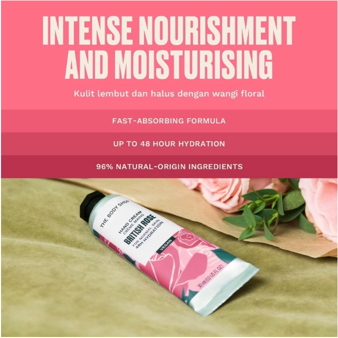 The Body Shop International Limited The Body Shop® British Rose Hand Cream