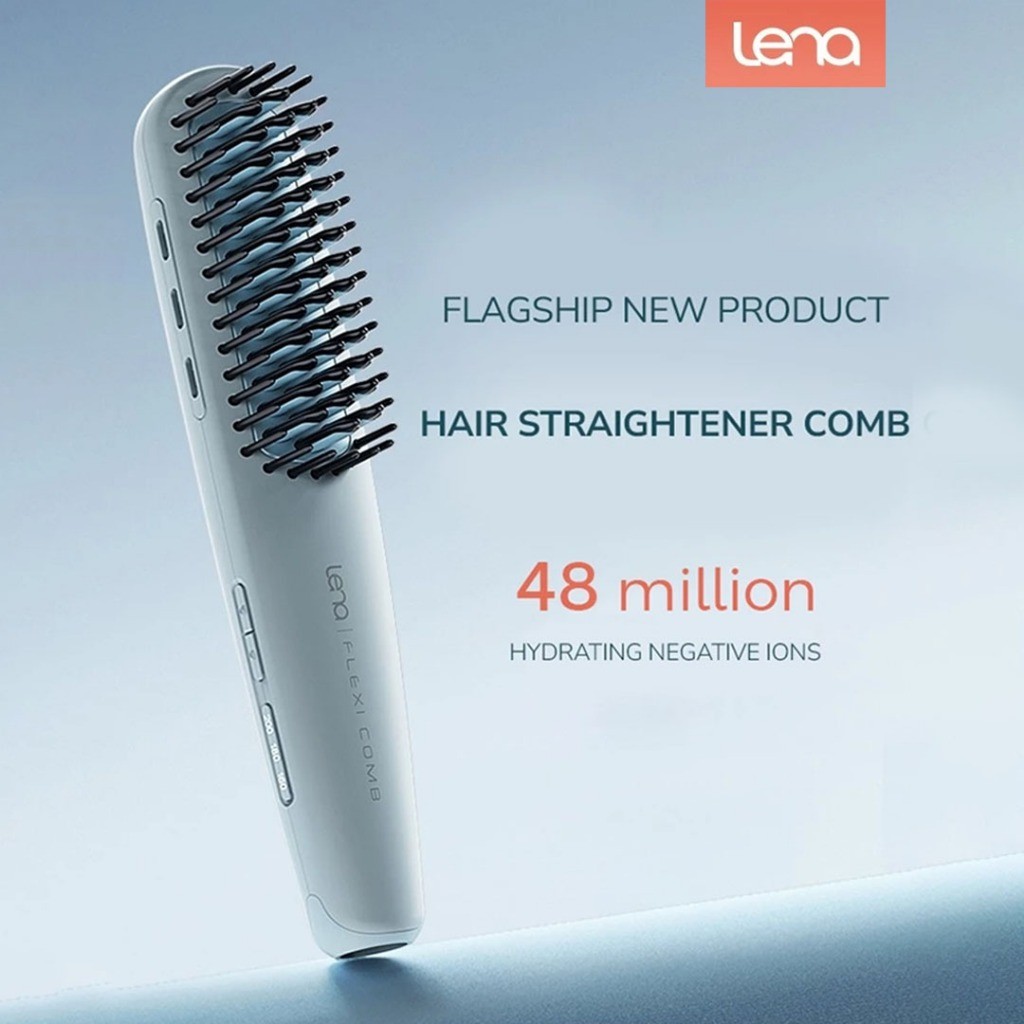  Lena Hair Brush Straightener  LN-F7