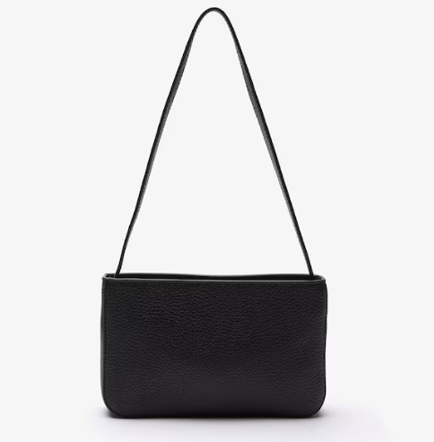 Lacoste Women’s Croco Crew Grained Leather Baguette Bag 0100-LACNF3576NL000