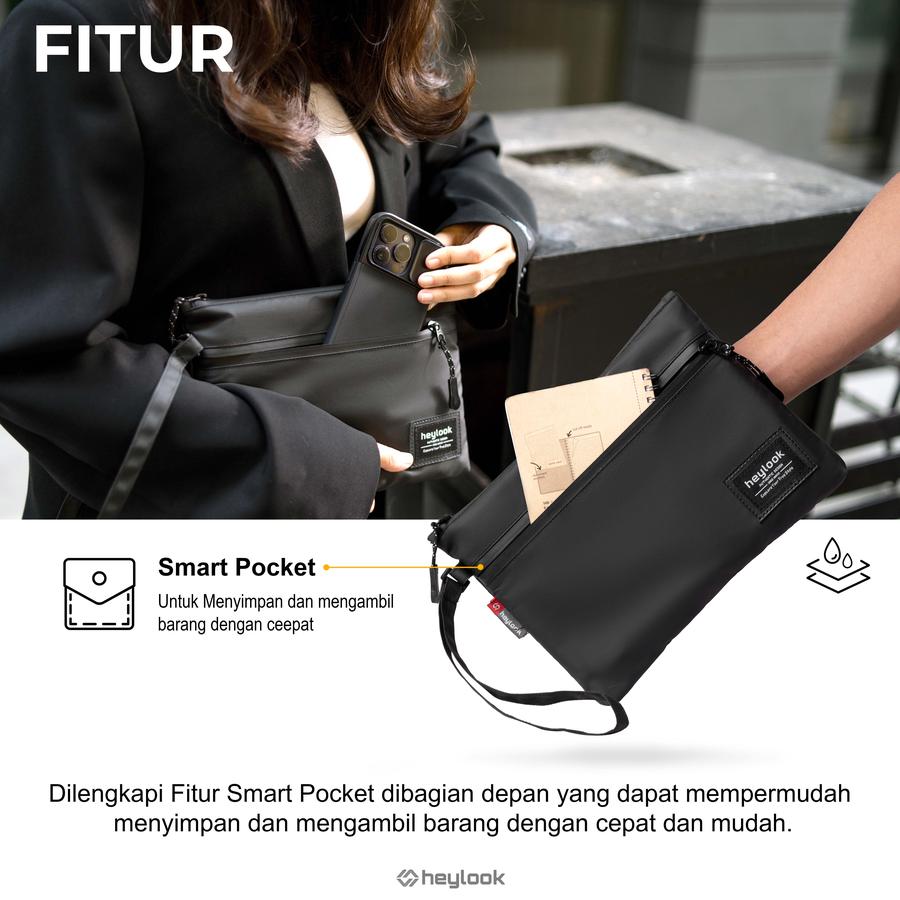 Mako Anugerah Kreasindo HEYLOOK Clutch Bag Pria Noris Waterproof