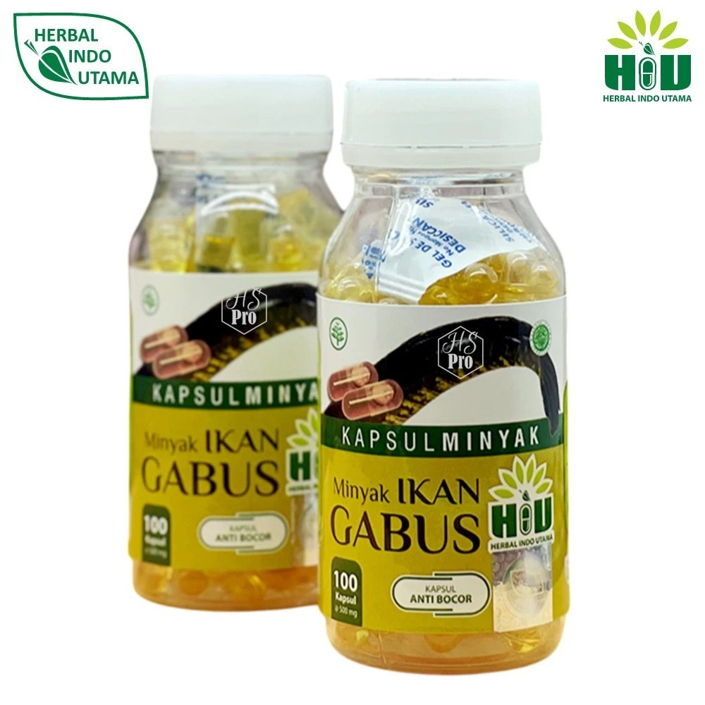 Herbal Indo Utama HIU (Kapsul Minyak Ikan Gabus)