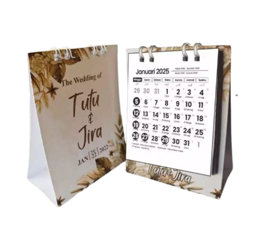 Souvenir Kalender Mini Custom Desain 1