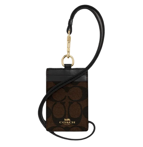COACH ID Lanyard In Signature Canvas