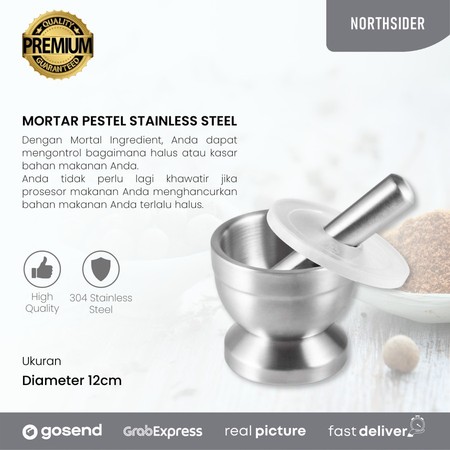  Mortar and Pestle Stainless Steel 304 Lumpang