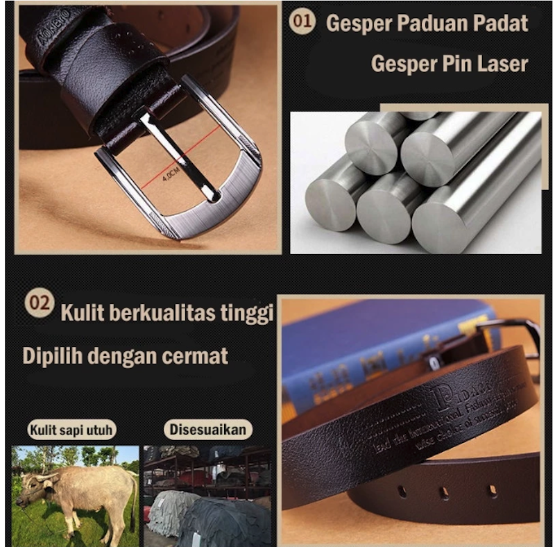 AOKEYO Ikat Pinggang Pria Kulit 4
