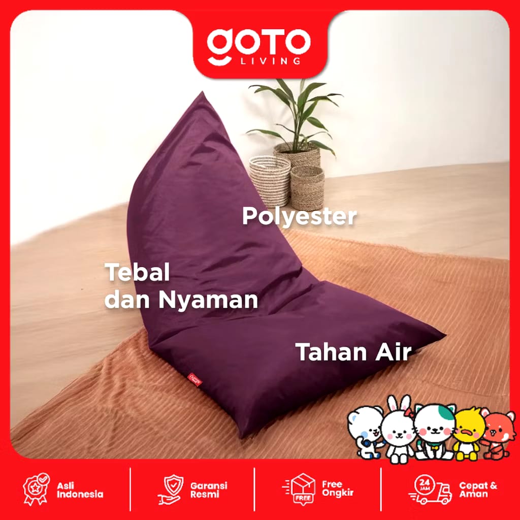 Pilar Niaga Makmur Goto Living Omo Bean Bag Triangle