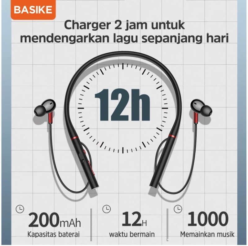 Basike Headset Bluetooth TW50