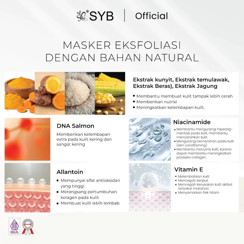 SYB Kayu Bangkal Bedda Lotong Exfoliating Mask 4