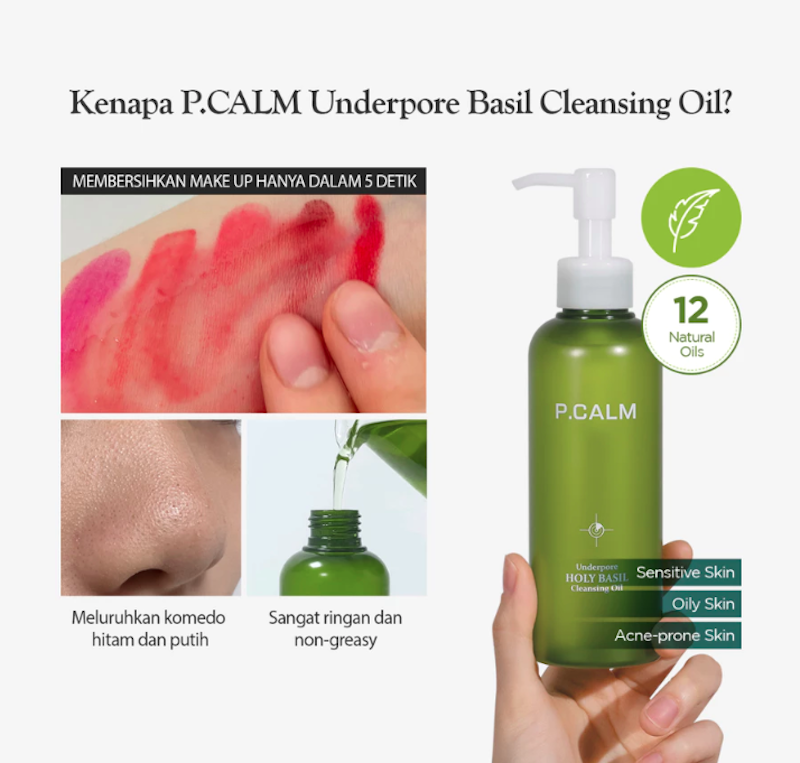 P.CALM Underpore Holy Basil Cleansing Oil 4