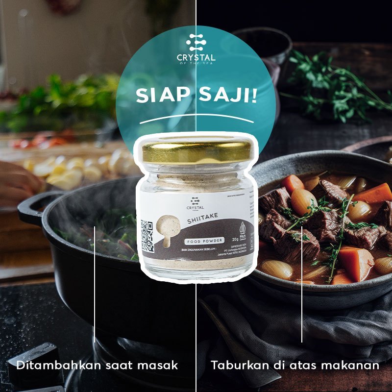 Urchindize Indonesia CRYSTAL FARM Shiitake Food Powder