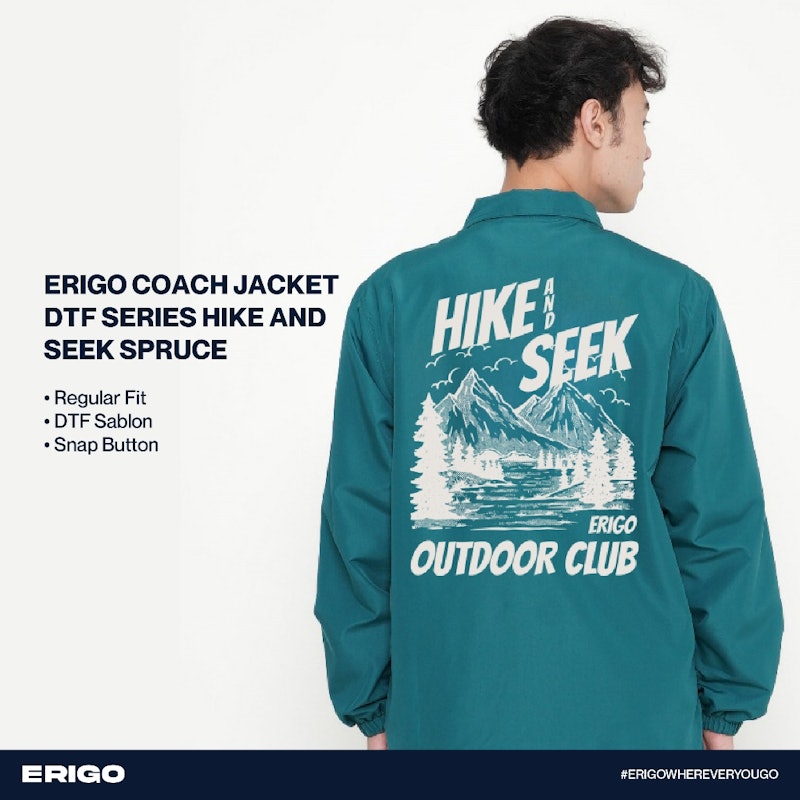 ERIGO Coach Jacket DTF Series Hike And Seek Spruce 3