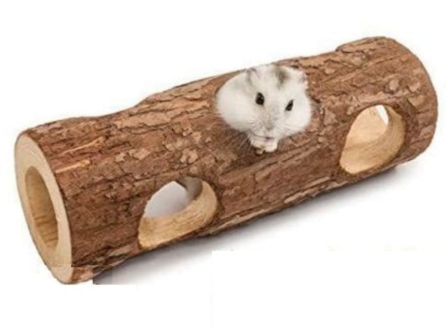 Natural Wooden Mini Hamster Cage 