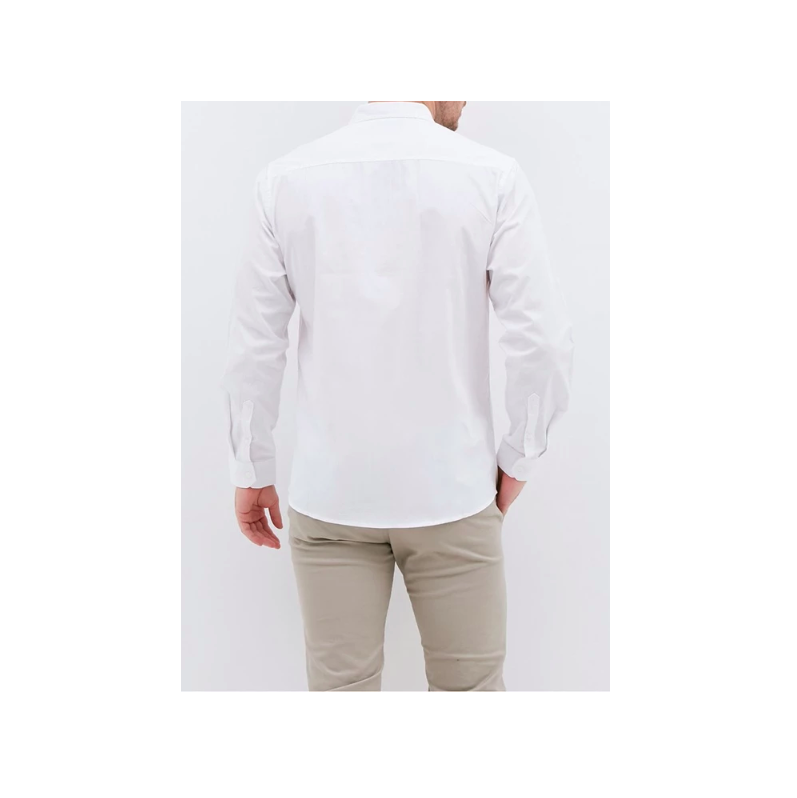 Multi Karya Garmentexindo M231 Kemeja Pria Basic Polos Panjang Putih 1468A