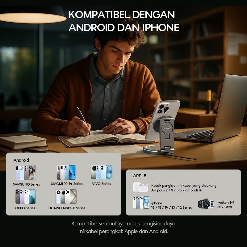 VIVAN 3-in-1 Wireless Charger 5