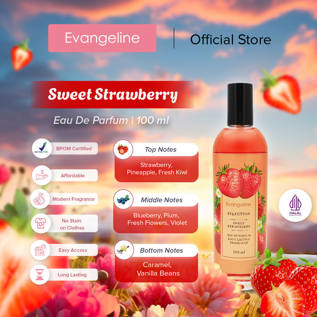 Griff Prima Abadi Evangeline Selection Eau De Parfum Sweet Strawberry 