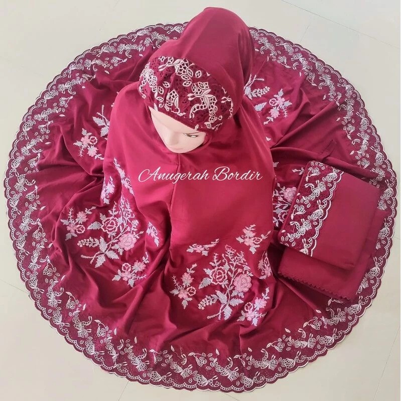  Anugerah Bordir Mukena Khadijah Bordir Strimin Bukittinggi