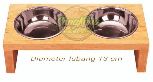 Saung Kayu Wood Pet Dining Table