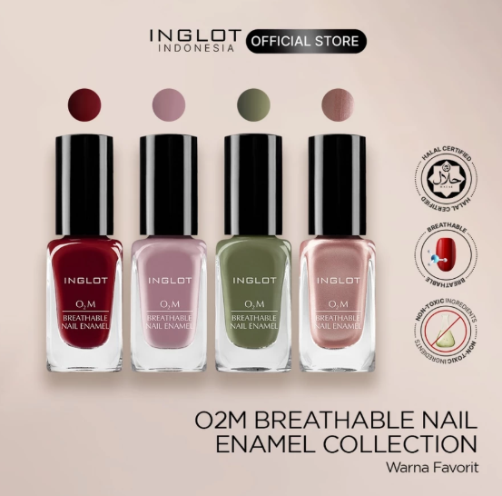 INGLOT INGLOT O2M Breathable Nail Enamel Soft Matte