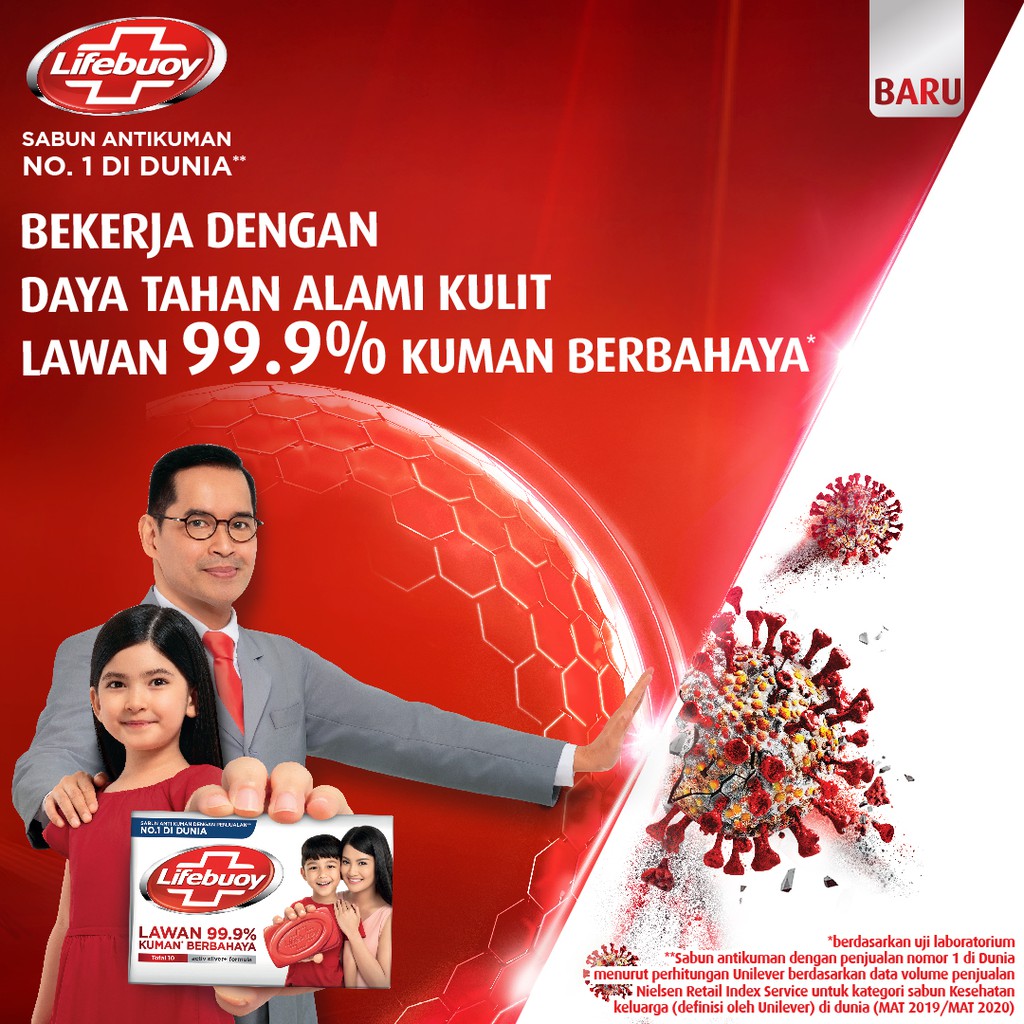 Lifebuoy Sabun Batang Anti Bakteri Total 10