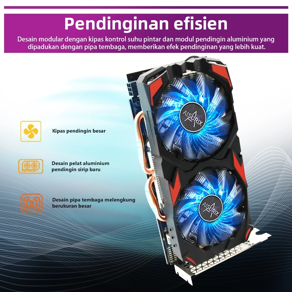  AISURIX VGA Card RX 580 8GB DDR5 256Bit 2048SP
