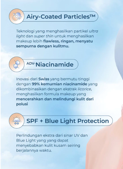 Paragon Technology and Innovation Wardah Lightening Liquid Foundation with SPF 40 PA+++ 02 Neutral Beige