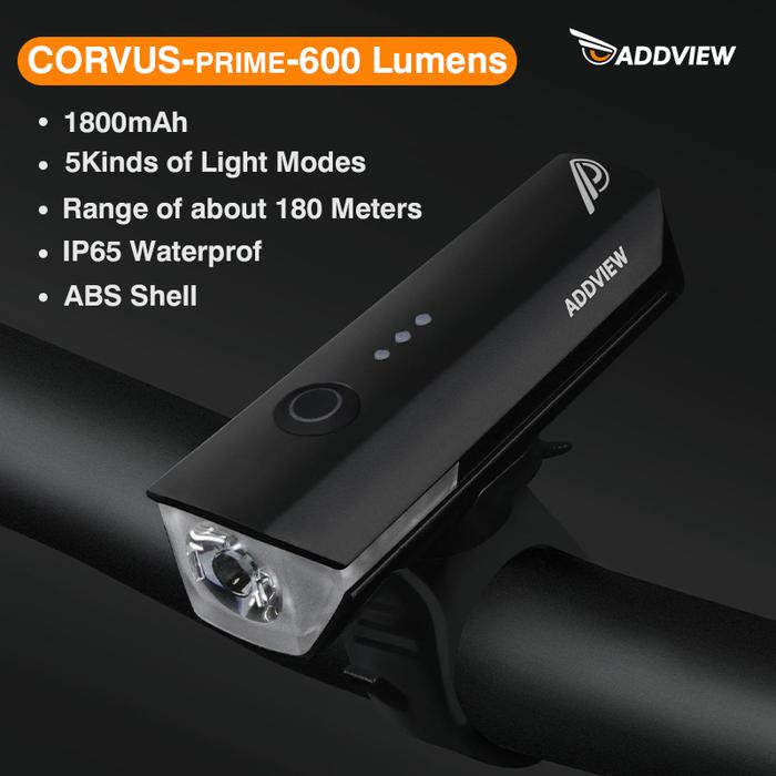 ADDVIEW Ride Vision Headlight Corvus-600 2