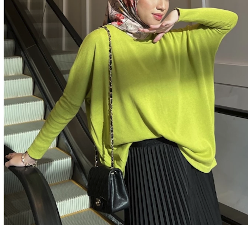 GONEGANI Oversize Batwing Sweater 2