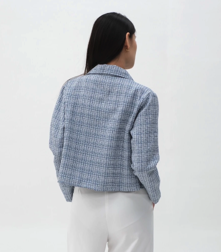  HULM Haerin Blazer Tweed Wanita