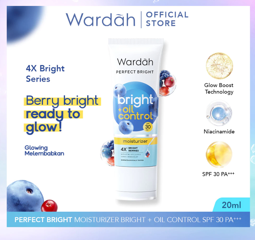 Paragon Technology and Innovation Wardah Perfect Bright Bright + Oil Control Moisturizer SPF 30 PA+++ 