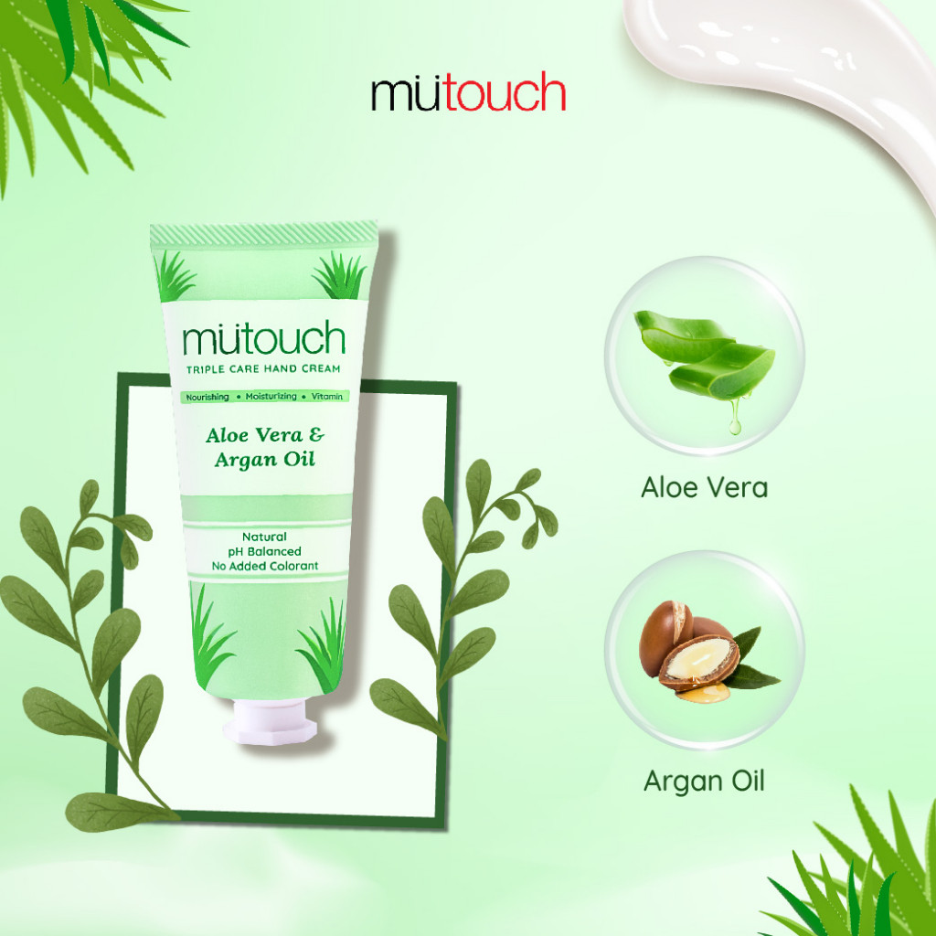 MuTouch Triple Care Hand Cream Aloe Vera & Argan Oil 3