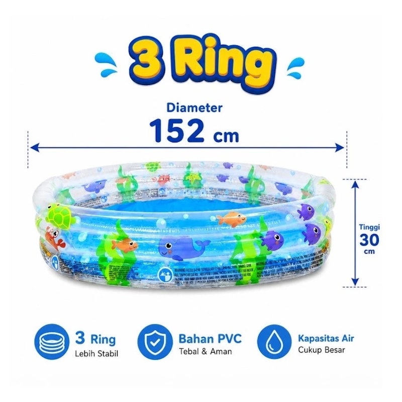 Bestway Deep Dive 3 Ring Pool 2