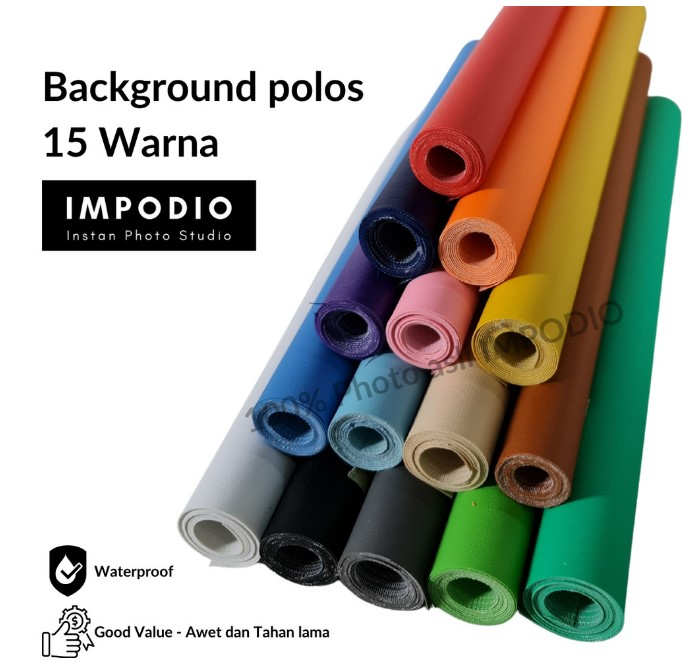 Impodio Background Foto Warna Polos 200 cm x 130 cm