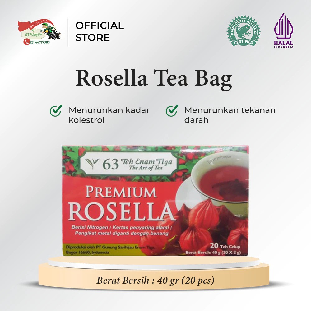Teh 63 Premium Rosella Tea Bag