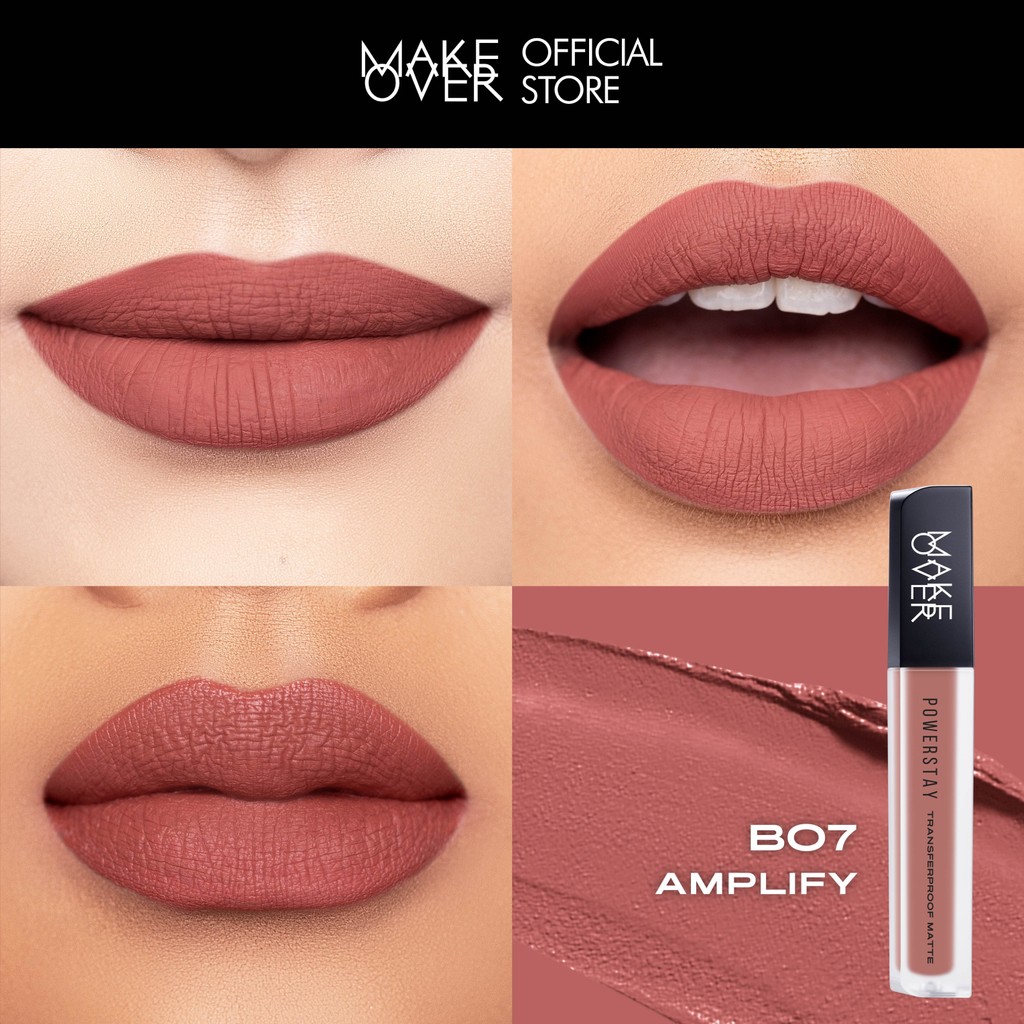 Paragon Technology and Innovation MAKE OVER Powerstay Transferproof Matte Lip Cream B07 Amplify
